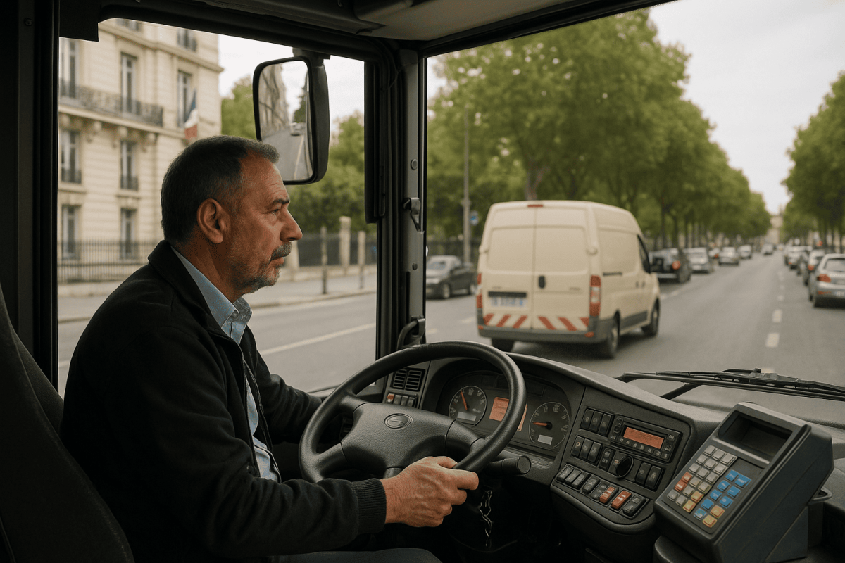 un chauffeur de bus